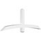 Ekena Millwork Bellingham Architectural Grade PVC Gable Bracket, 72"W x 27"H x 4"D x 4"F, 9/12 Pitch GBP072X27X0404BEL00 - alternate 1